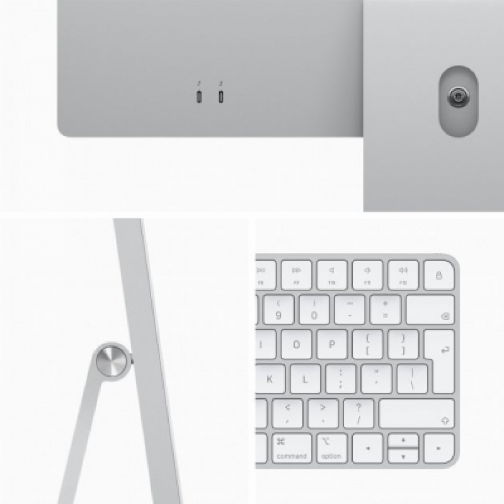 Комп'ютер Apple A2439 24" iMac Retina 4.5K / Apple M1 / Silver (MGTF3UA/A)