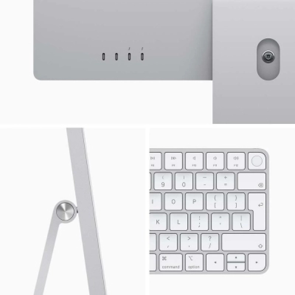 Комп'ютер Apple A2438 24" iMac Retina 4.5K / Apple M1 with 8-core GPU, 512SSD, Silver (MGPD3UA/A)