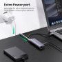Концентратор Ugreen Type-C to 3хUSB 3.0 + RJ45 1000M Ethernet (60718)
