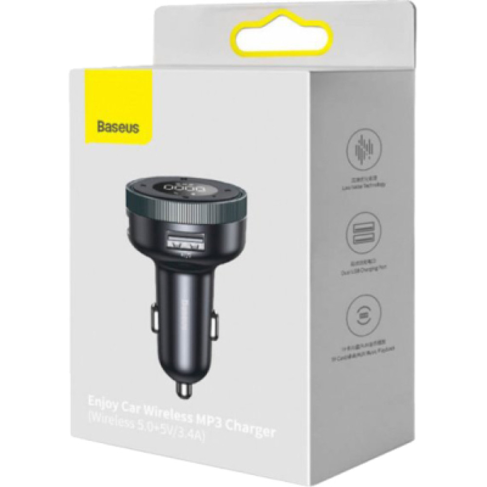 Зарядний пристрій Baseus Enjoy Car Wireless MP3 Charger USB Black (CCLH-01)