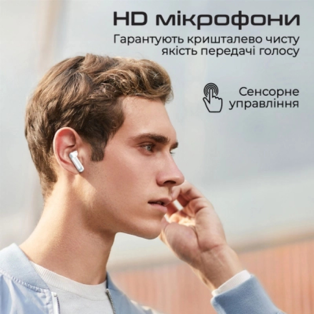 Навушники Promate TransPods White (transpods.white)