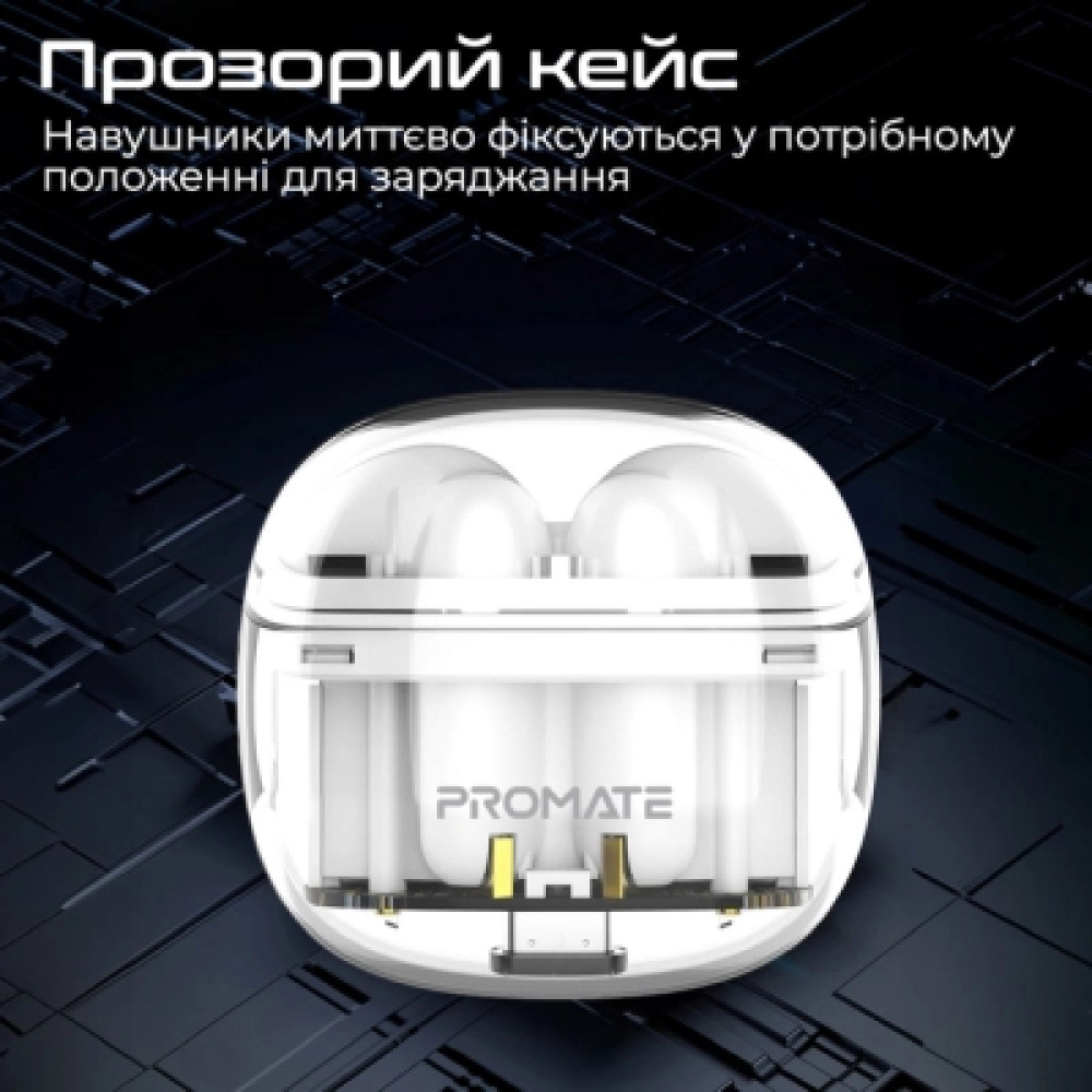 Навушники Promate TransPods White (transpods.white)