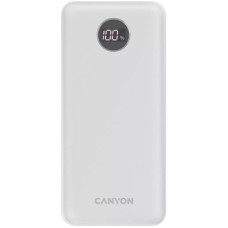 Батарея універсальна Canyon PB-2002 20000mAh, PD/20W, QC/3.0/22.5W, White (CNE-CPB2002W)