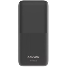 Батарея універсальна Canyon PB-1010 10000 mAh PD/22.5W QC/3.0 Black (CNE-CPB1010B)