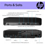 Комп'ютер HP Pro 400 G9 Mini / i3-13100T, 8, 512, WiFi, кл+м, Win11P (884V0EA)
