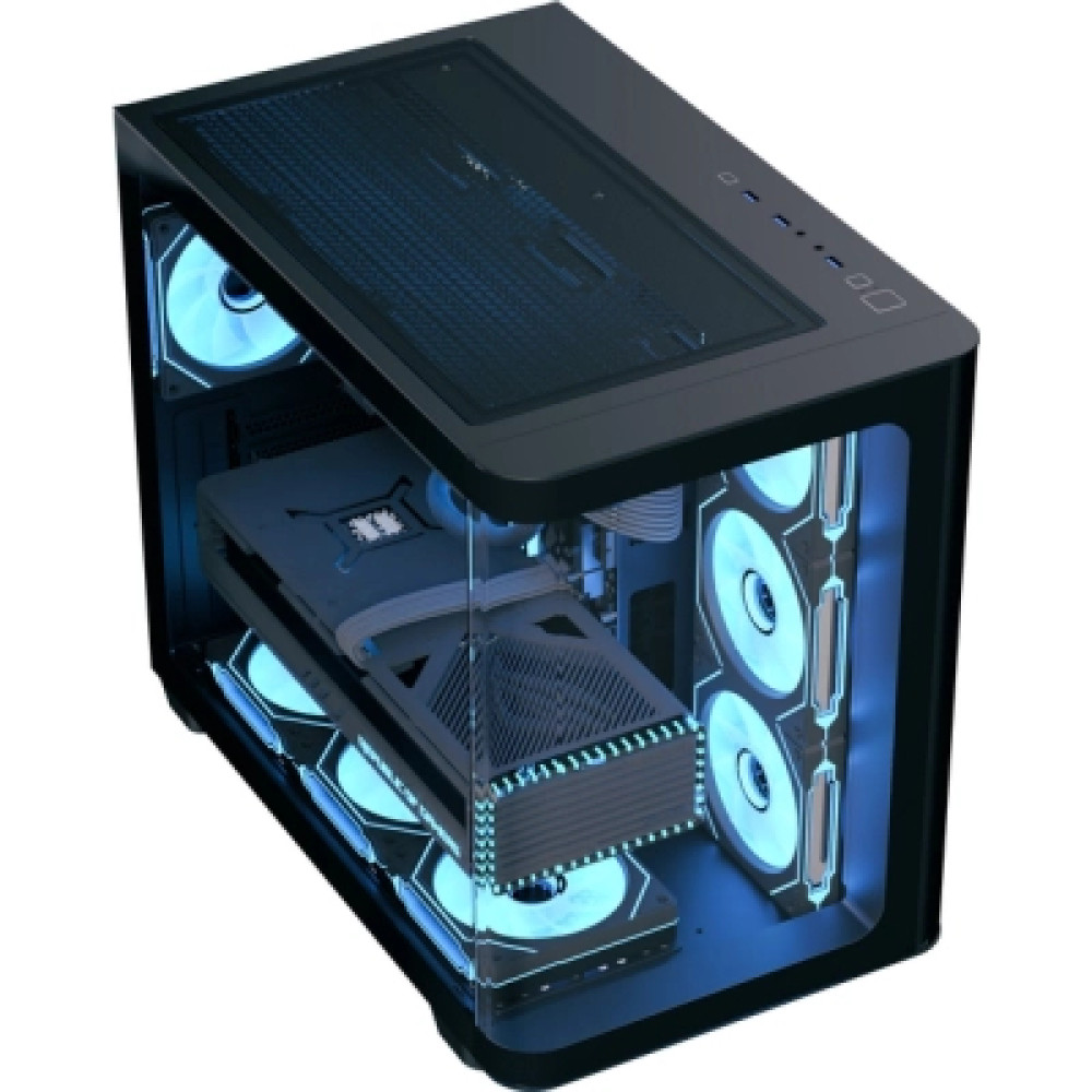 Корпус для ПК AeroCool P500C-G-BK-v1 Black (ACCM-PN01043.11)