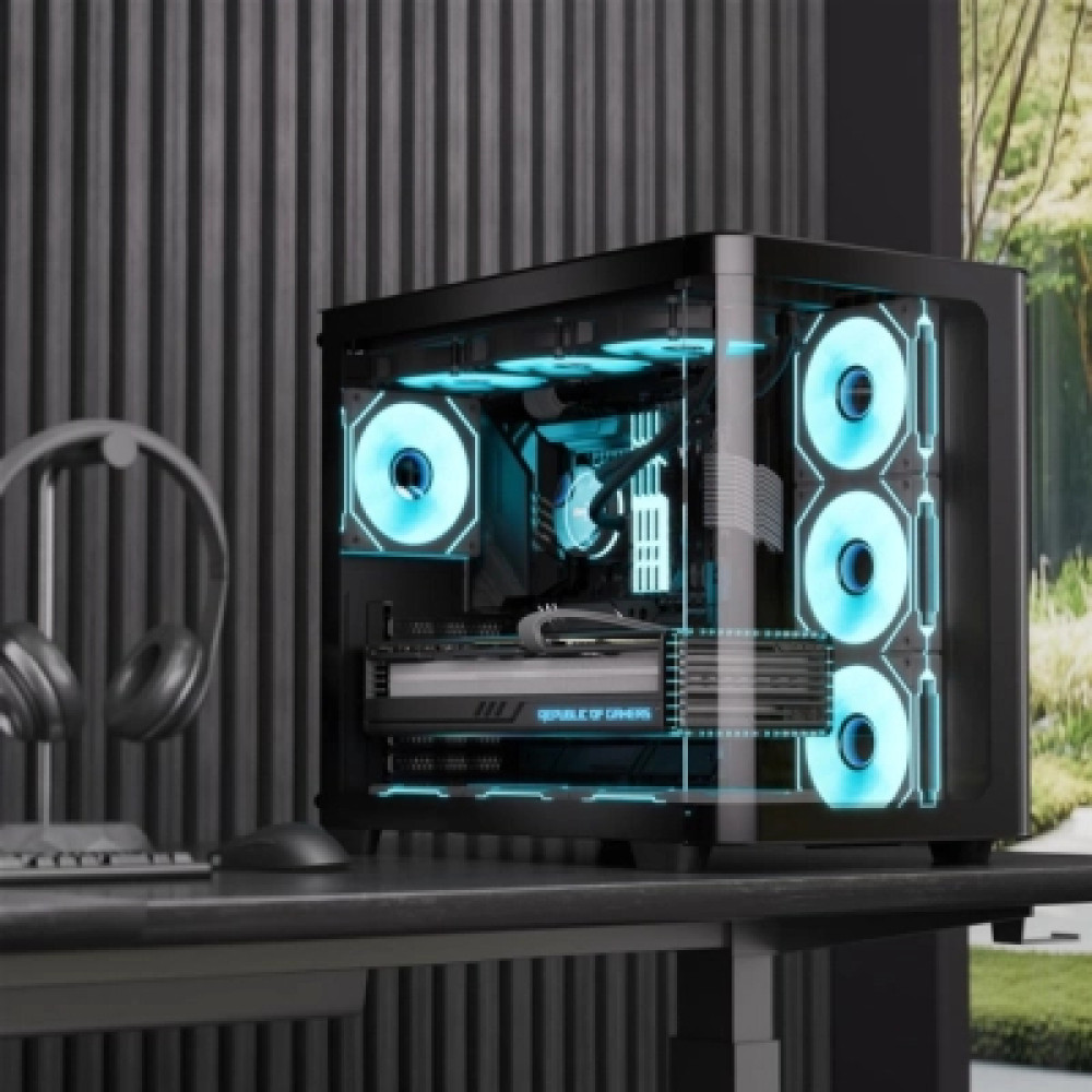 Корпус для ПК AeroCool P500C-G-BK-v1 Black (ACCM-PN01043.11)