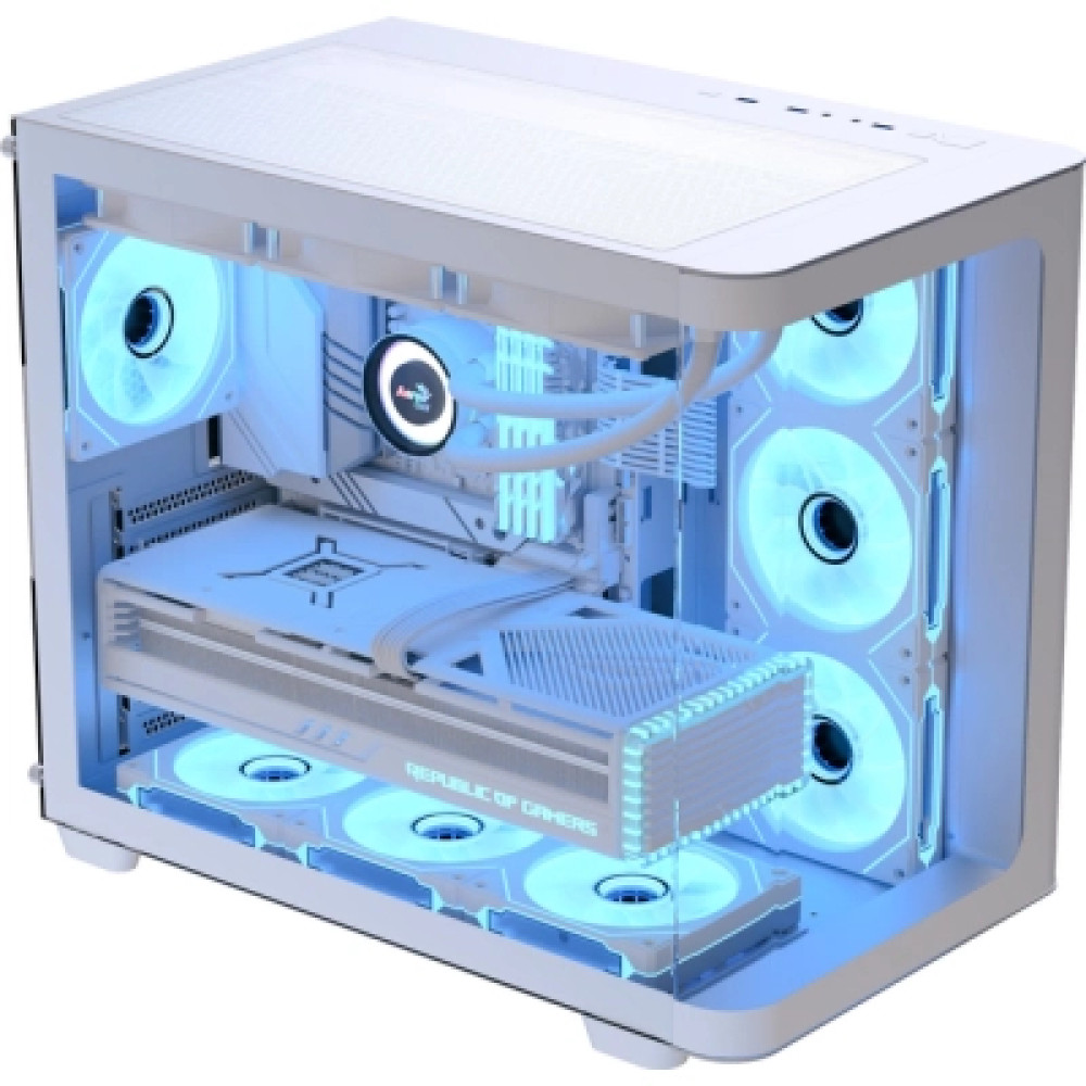Корпус для ПК AeroCool P500C-G-WT-v1 White (ACCM-PN01043.21)