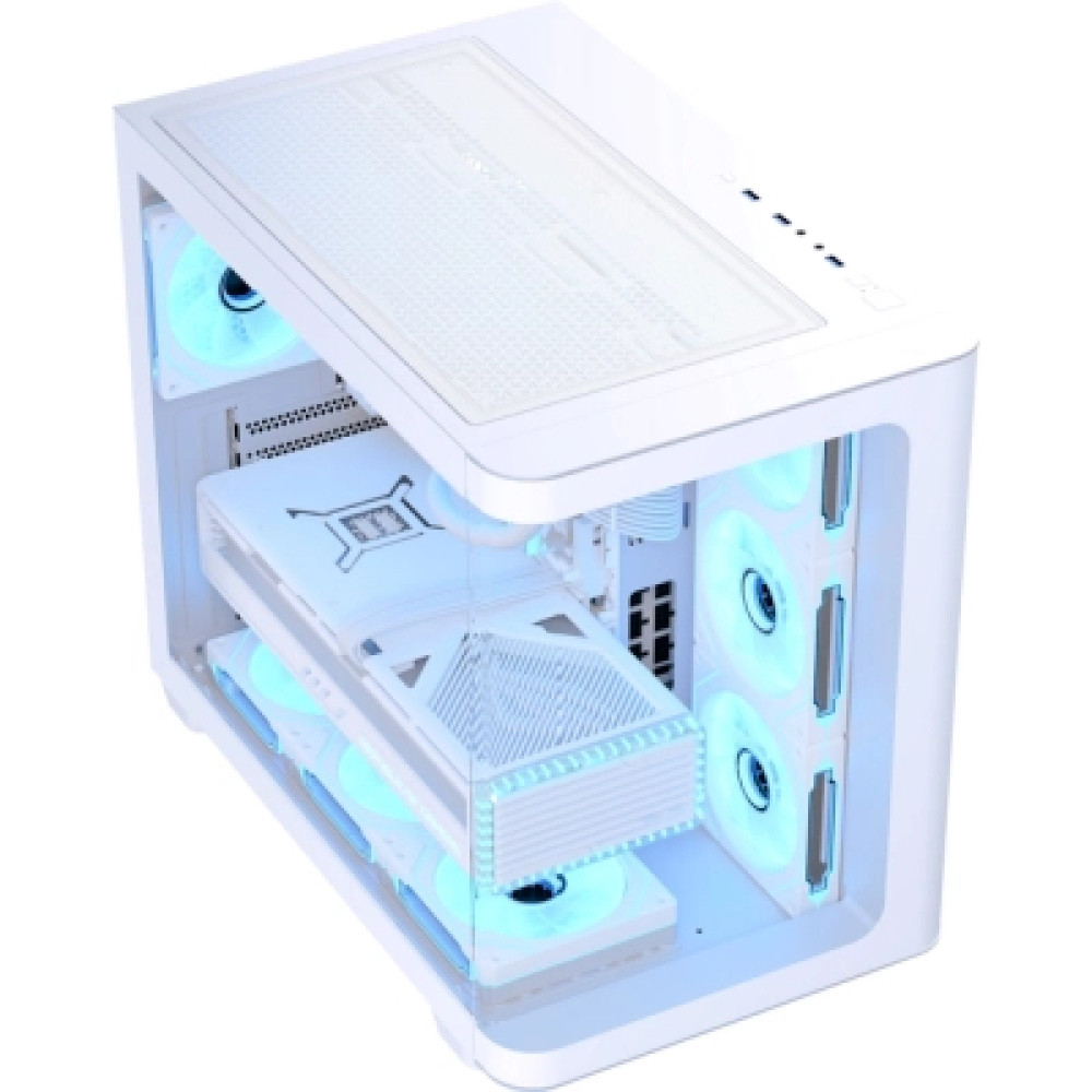 Корпус для ПК AeroCool P500C-G-WT-v1 White (ACCM-PN01043.21)
