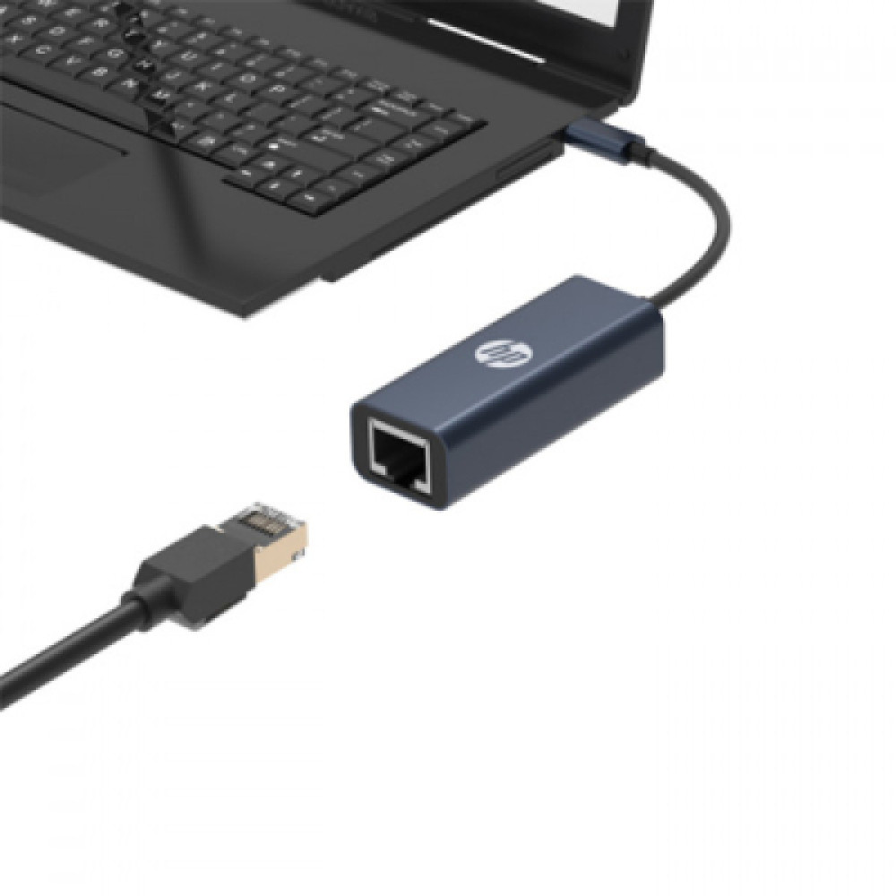 Адаптер USB 3.1 USB-C to RJ45 Ethernet 1000Mbps blue HP (DHC-CT208)