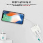 Адаптер Lightning to RJ45 Ethernet + USB 3.0 OTG + Lightning Promate (gigalink-i.white)