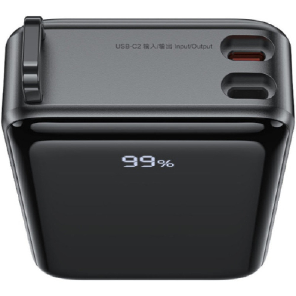 Батарея універсальна Acefast 20000mAh 67W PD/3.0, 20В/3.35A Type-C, USB-A, with cable, Li-ion M4 Black (6974316282723)