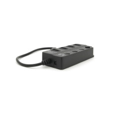 Концентратор Voltronic USB 3.0 to 4xUSB with LED buttons black (YT-3H4A)