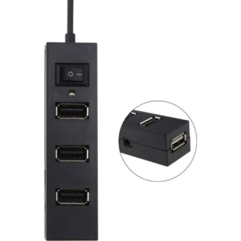 Концентратор Voltronic USB 3.0 to 4xUSB black (YT-HUB4-B)