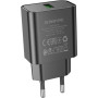 Зарядний пристрій BOROFONE BA72A USB QC3.0 black (6974443388541)