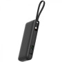 Батарея універсальна Acefast 20000mAh 130W PD, QC/3.0 USB-A+USB-C In/Out,build-in cable M22 Gray (6974316283904)