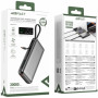 Батарея універсальна Acefast 20000mAh 130W PD, QC/3.0 USB-A+USB-C In/Out,build-in cable M22 Gray (6974316283904)
