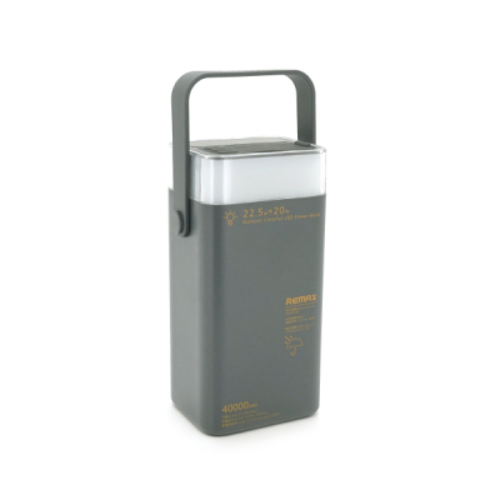 Батарея універсальна Remax 40000mAh, 22.5W, PD+QC, 2*USB+2*Type-C, Gray (RPP-596)