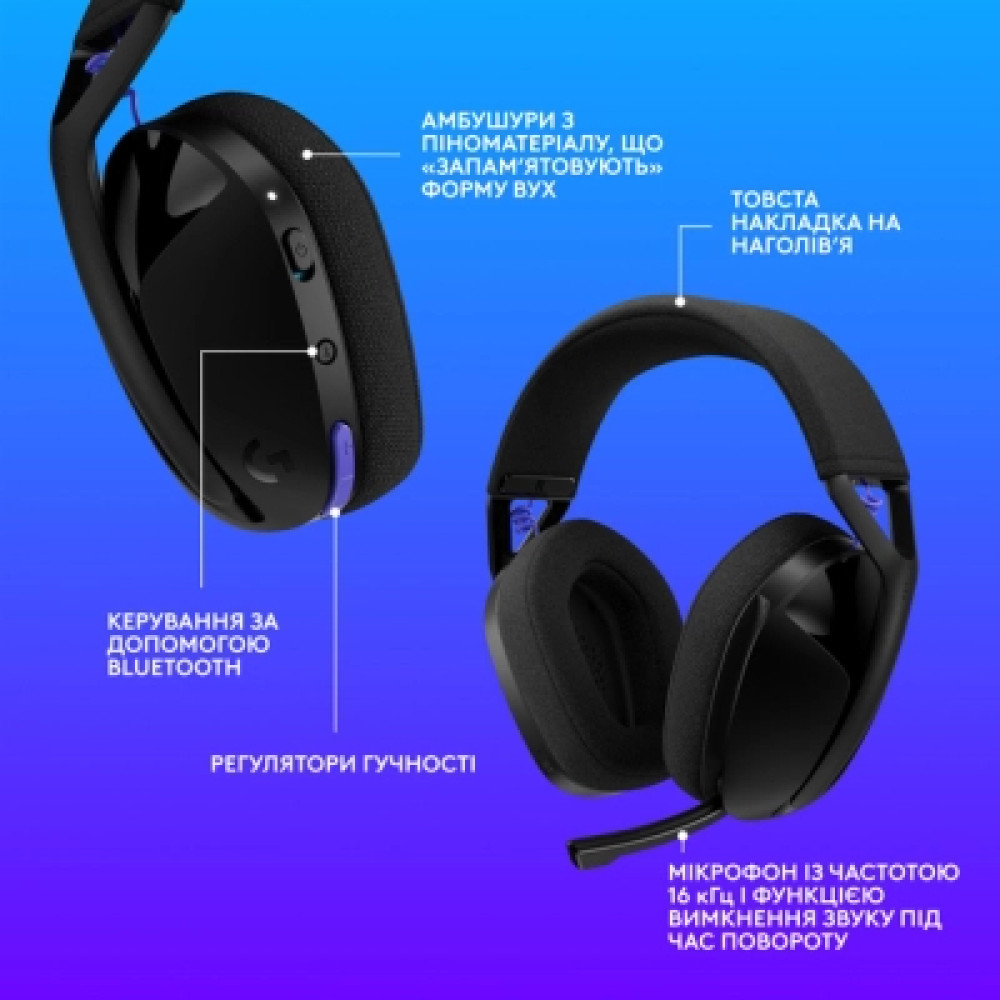 Навушники Logitech G321 Lightspeed Black (981-001563)