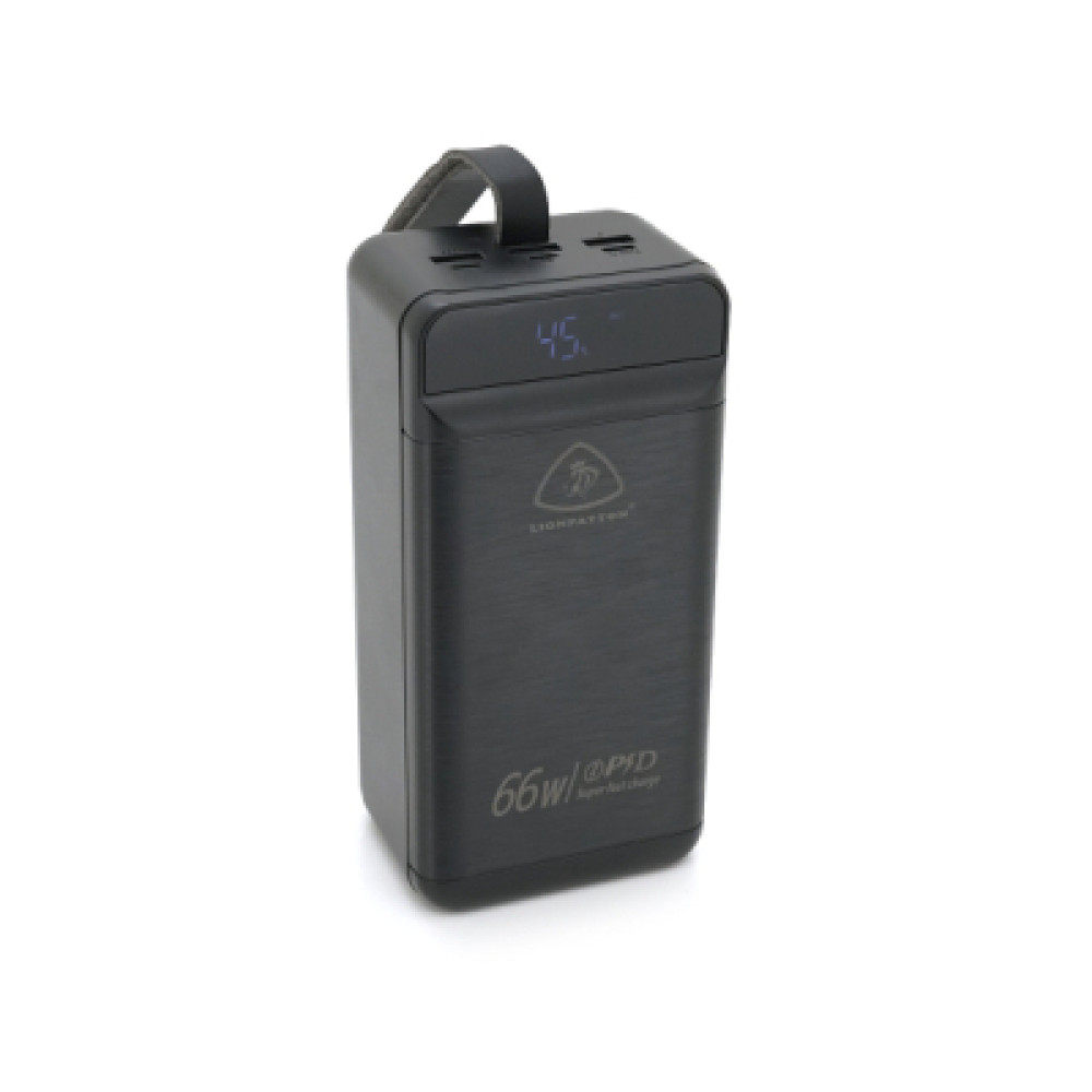 Батарея універсальна LIONPATTON 60000mAh, QC3.0, MicroUSB, Type-C, Lighting, USB, Black (L46 / 34004)