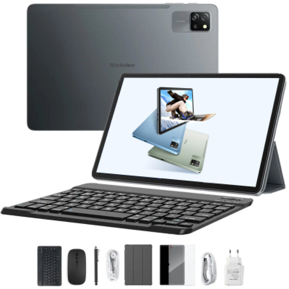 Планшет Blackview Tab 60 Pro SET 10.1'' 4/128GB LTE Grey (Клавіатура, Миш, Стилус, чохол, навушники, скло) (6931548322467)
