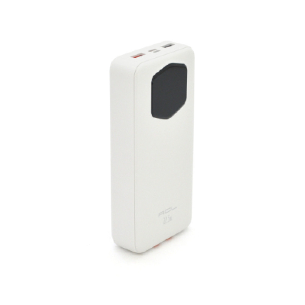 Батарея універсальна ACL 20000mAh, 22.5W, cables Type-C + Lighting, White (ACL PW-140)