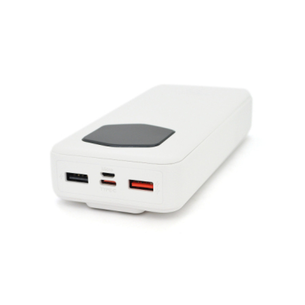 Батарея універсальна ACL 20000mAh, 22.5W, cables Type-C + Lighting, White (ACL PW-140)