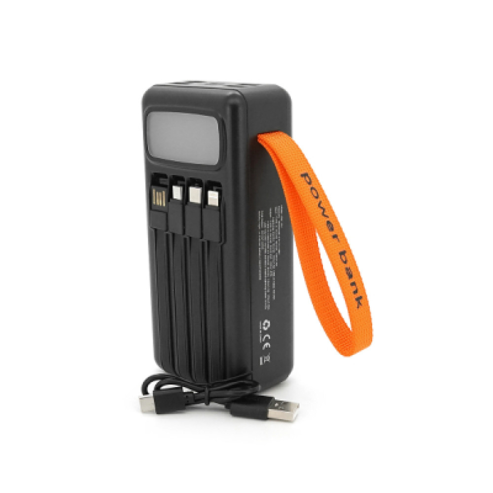 Батарея універсальна ACL 30000mAh, Solar, 22.5W, cables Type-C + Lighting, Black (ACL PW-141)