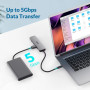 Концентратор Acer USB-C 5-in-1 3xUSB 3.0 + HDMI + USB-C gray (HP.DSCAB.021)