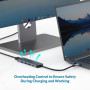 Концентратор Acer USB-C 5-in-1 3xUSB 3.0 + HDMI + USB-C gray (HP.DSCAB.021)