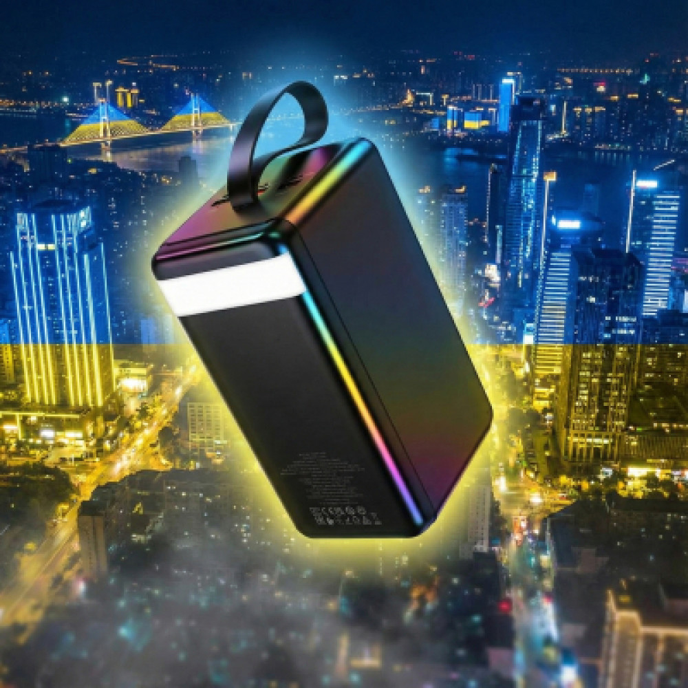 Батарея універсальна HOCO 90000mAh Element PD/20W, QC/FCP/SCP/AFC/22.5W, LCD, LED Lamp Black (J123D / 714778)
