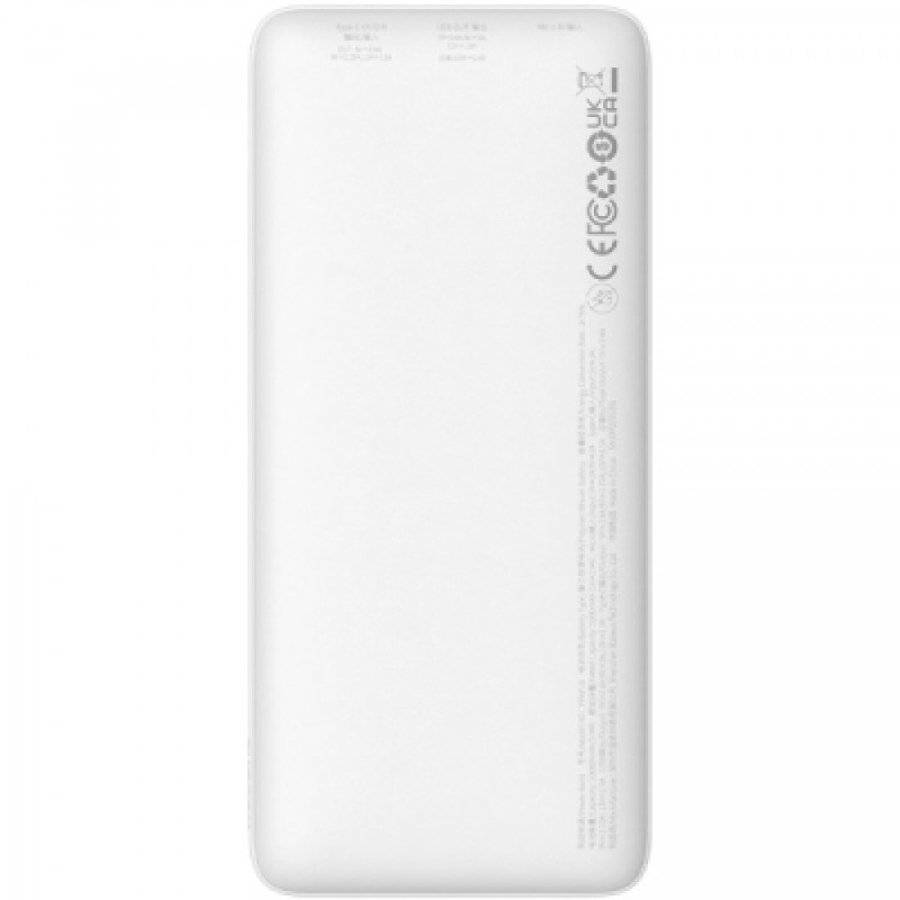 Батарея універсальна Baseus 10000mAh Airpow 20W, PD, QC, White (PPQD090002)