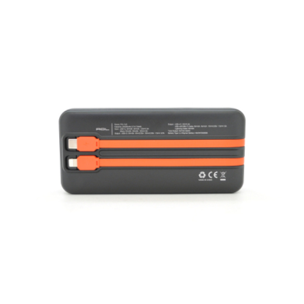 Батарея універсальна ACL 20000mAh, 22.5W, Type-C, Lighting, Black (PW-140B)