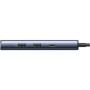 Концентратор Ugreen USB-C 6-in-1 2xUSB-A + 1xUSB-C PD100W + DisplayPort 4K60Hz + 1xRJ45 1000Mbps black (75643)