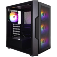 Корпус для ПК 1stPlayer T7-P-BK-4F1-PS-750FK-EU