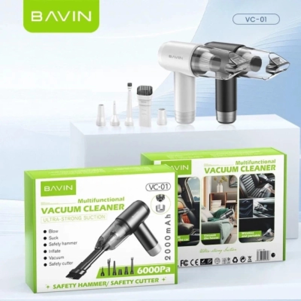 Пилосос BAVIN VC-01 6000Pa 2000 mAh Black (Z-VC01 BK)