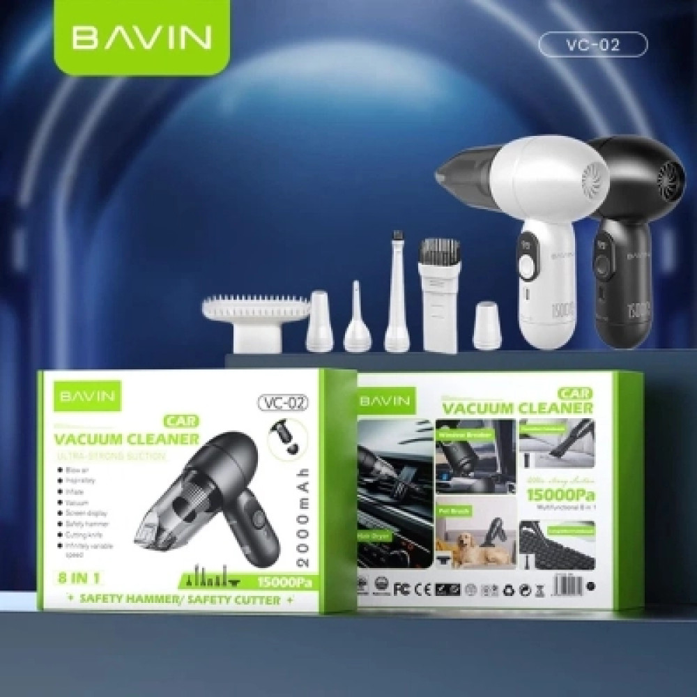 Пилосос BAVIN VC-02 15000Pa 2000 mAh Wh (Z-VC02 WH)