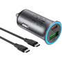 Зарядний пристрій Acefast 1xUSB-C PD95W + 1xUSB gray (6974316285304)
