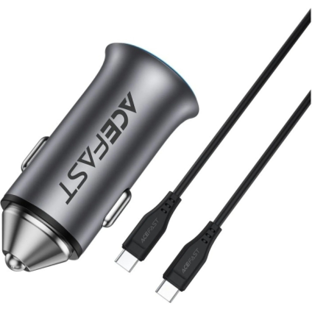 Зарядний пристрій Acefast 1xUSB-C PD95W + 1xUSB gray (6974316285304)