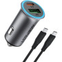 Зарядний пристрій Acefast 1xUSB-C PD95W + 1xUSB gray (6974316285304)