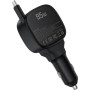 Зарядний пристрій Acefast 1xUSB-C PD95W + telescopic cable USB-C black (6974316285946)