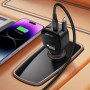 Зарядний пристрій Acefast 1xUSB-C PD95W + telescopic cable USB-C black (6974316285946)