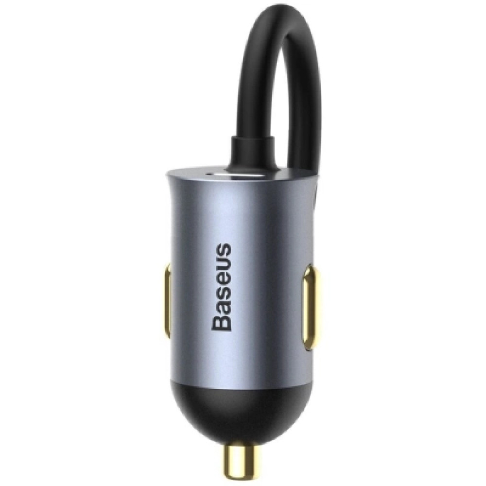 Зарядний пристрій Baseus 2xUSB-C + 2xUSB 120W + extension cord gray (CCBT-A0G)
