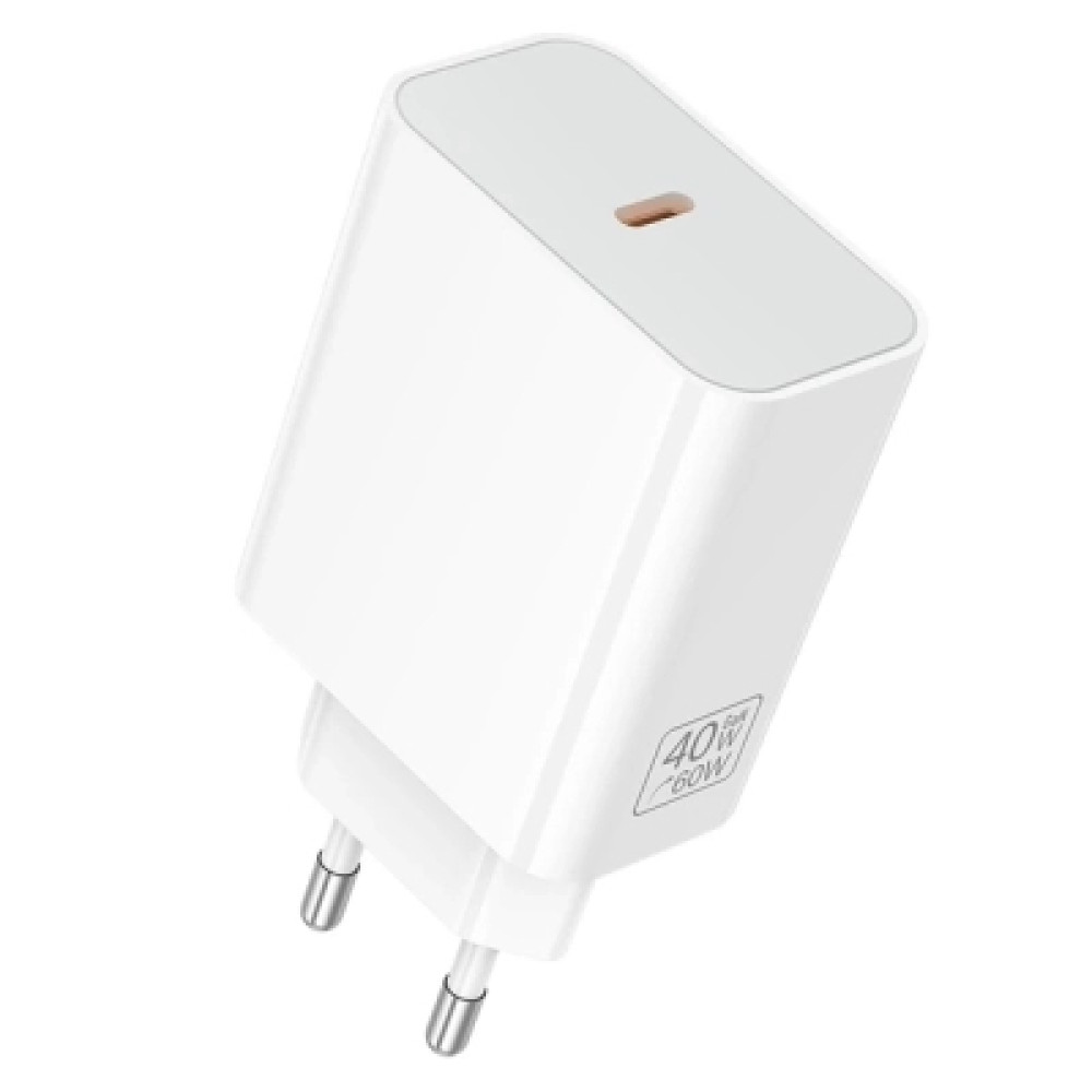 Зарядний пристрій BOROFONE BA109A USB-C PD40W white (6941991126888)