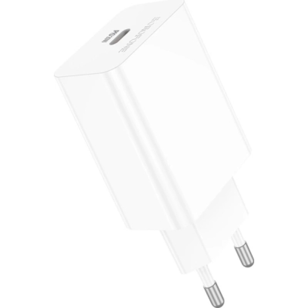 Зарядний пристрій BOROFONE BA21A USB-C PD20W white (6941991111402)