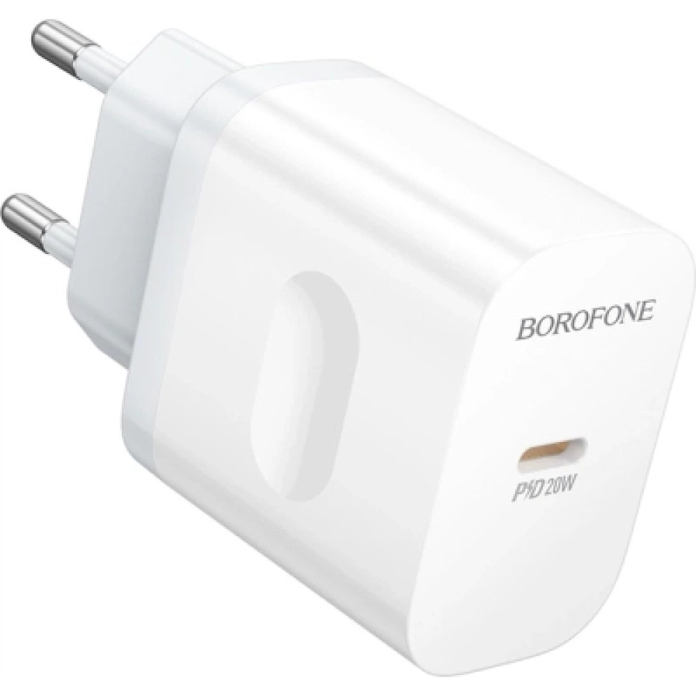 Зарядний пристрій BOROFONE BA99A USB-C PD20W white (6941991121357)