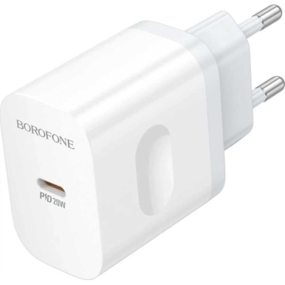 Зарядний пристрій BOROFONE BA99A USB-C PD20W white (6941991121357)