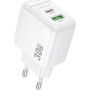 Зарядний пристрій BOROFONE BAS45A 1xUSB-C PD30W + 1xUSB QC3.0 white (6941991113871)
