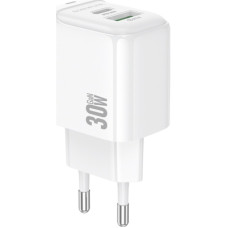 Зарядний пристрій BOROFONE BAS45A 1xUSB-C PD30W + 1xUSB QC3.0 white (6941991113871)