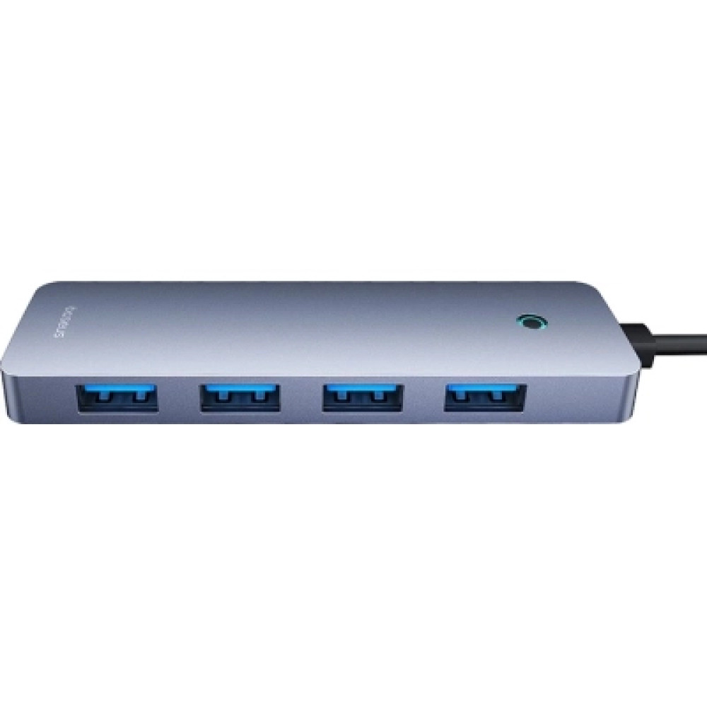 Концентратор Baseus USB 3.0 to 4xUSB 3.0 + USB-C gray (B0005280B811-01)